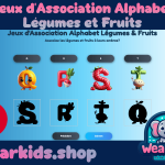 Jeu de Correspondance de l'Alphabet de Fruits et Légumes