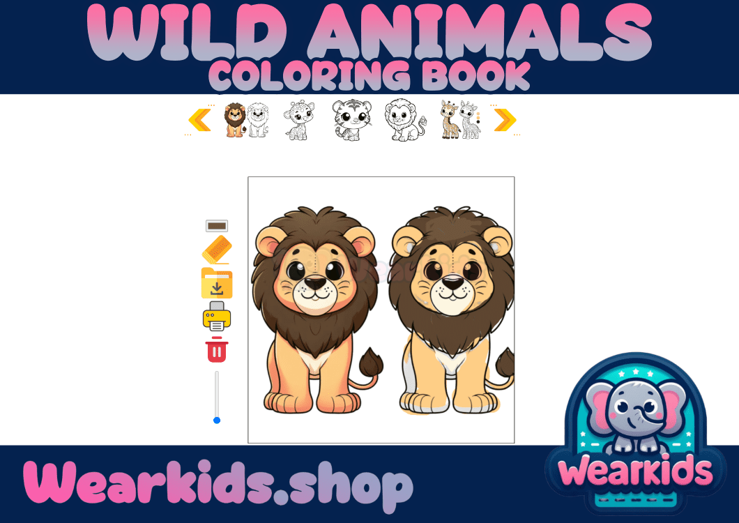 Coloring Book - Wild Animals