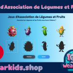 Découvrez le Plaisir Sain : Jeu d'Association de Légumes et Fruits – Une Nouvelle Façon d'Apprendre