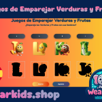 Juego de Emparejamiento del Alfabeto de Frutas y Verduras