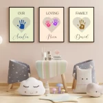 Father's Day Handprint Art Craft Set of 3 Handprint Craft Gift for Dad Father's Day Printable Digital Download Father's Day Craft Style 2