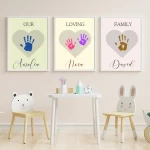 Father's Day Handprint Art Craft Set of 3 Handprint Craft Gift for Dad Father's Day Printable Digital Download Father's Day Craft Style 2