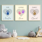 Father's Day Handprint Art Craft Set of 3 Handprint Craft Gift for Dad Father's Day Printable Digital Download Father's Day Craft Style 2