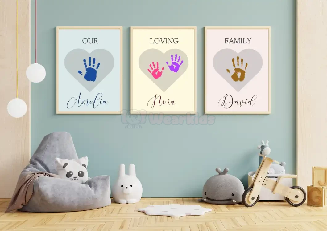 Father's Day Handprint Art Craft Set of 3 Handprint Craft Gift for Dad Father's Day Printable Digital Download Father's Day Craft Style 2