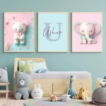 Charming Nursery Wall Art Set of 3 Prints Nursery Decor Paper Art with Nursery Prints for Girls Beautiful Baby Girl Wall Art