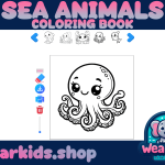 Coloring Book - Sea Animals