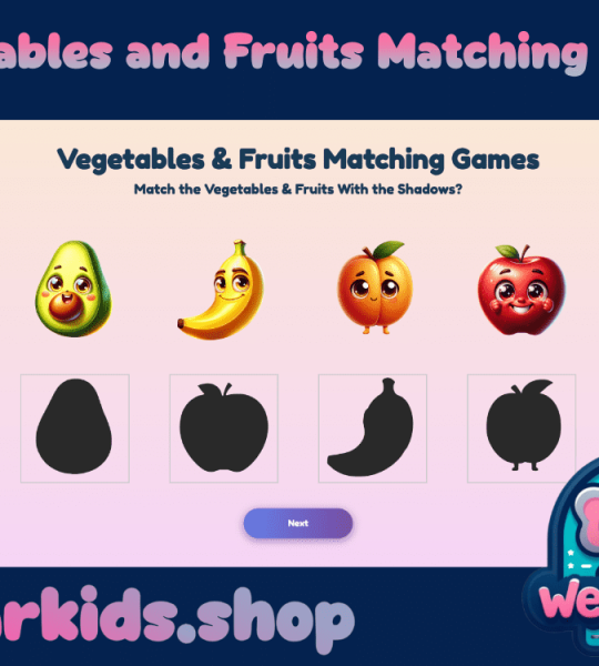 Discover Healthy Fun: Vegetables & Fruits Matching Game – A Fresh Way to Learn