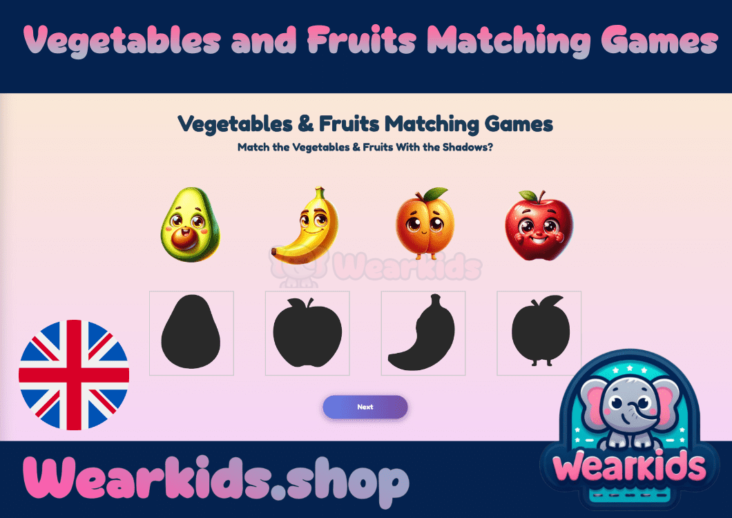 Discover Healthy Fun: Vegetables & Fruits Matching Game – A Fresh Way to Learn