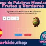 Juego de Palabras Mezcladas: Frutas y Verduras