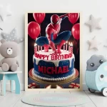 Custom Spiderman Birthday Digital File Personalized Superhero Party Decor Printable Kids Birthday Banner nursery decor baby bedroom party