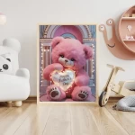 Personalized Special Day Gift Cute Light-Up Plush Bear Holding Happy Father's Day Name Sign