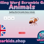 Spelling Word Scramble Game: Animals