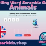 Spelling Word Scramble Game: Animals