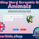 Spelling Word Scramble Game: Animals