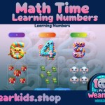 Learning Numbers Matching Game, Numbers , Homeschool, Toddler, Preschool and Kindergarten Activity, Worksheet