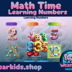 Learning Numbers Matching Game, Numbers , Homeschool, Toddler, Preschool and Kindergarten Activity, Worksheet