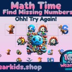 Counting Practice Activity, 1 to 10 Counting Montessori, Learn to count, Find missing number, Preschool Math, DIGITAL DOWNLOAD