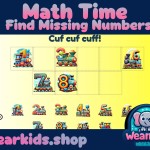 Counting Practice Activity, 1 to 10 Counting Montessori, Learn to count, Find missing number, Preschool Math, DIGITAL DOWNLOAD